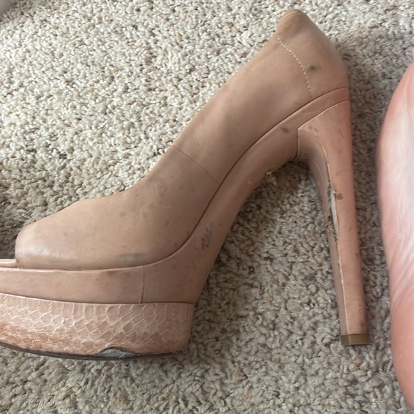Rachel Zoe nude platform heels, some wear throughout (pictured) - Picture 5 of 10